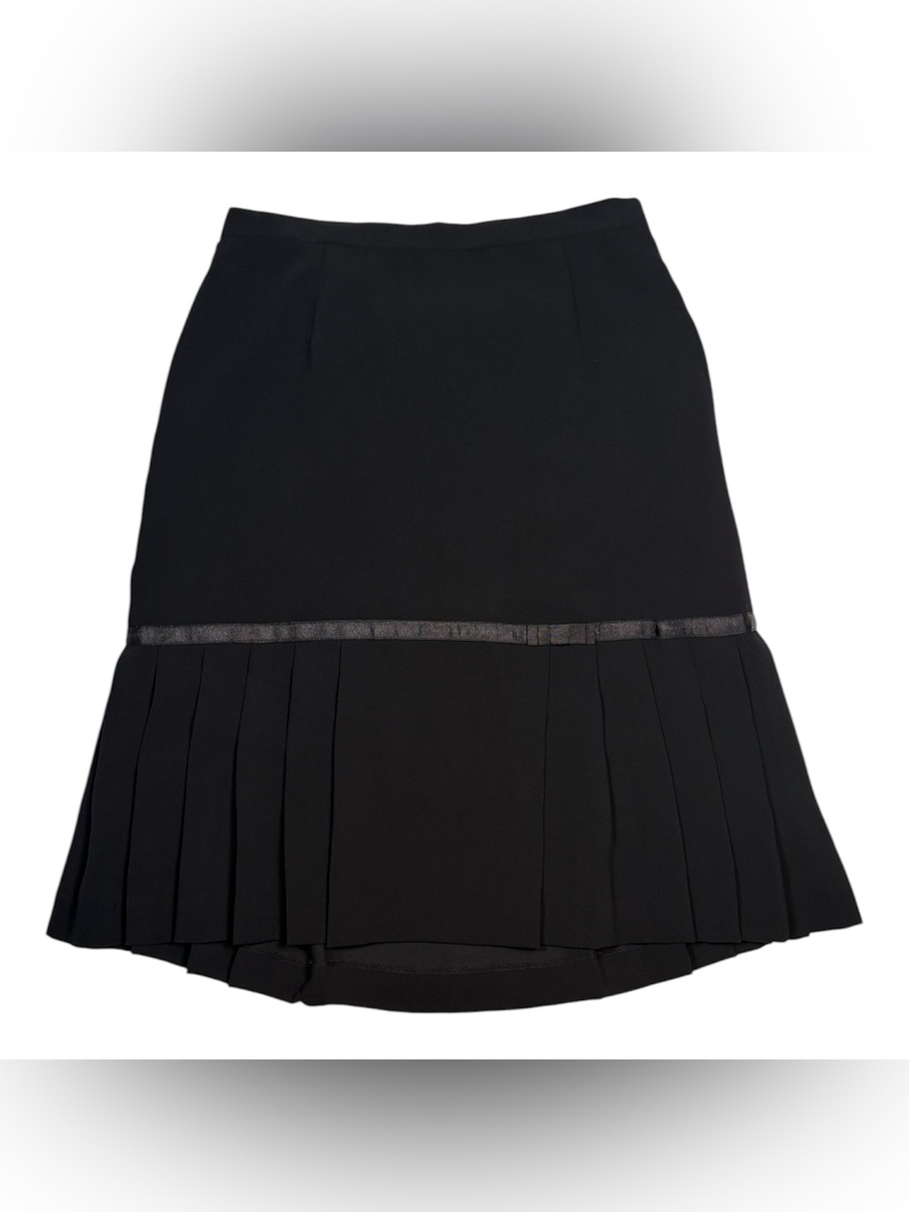 Y2K Dressbarn Black Pleated Skirt